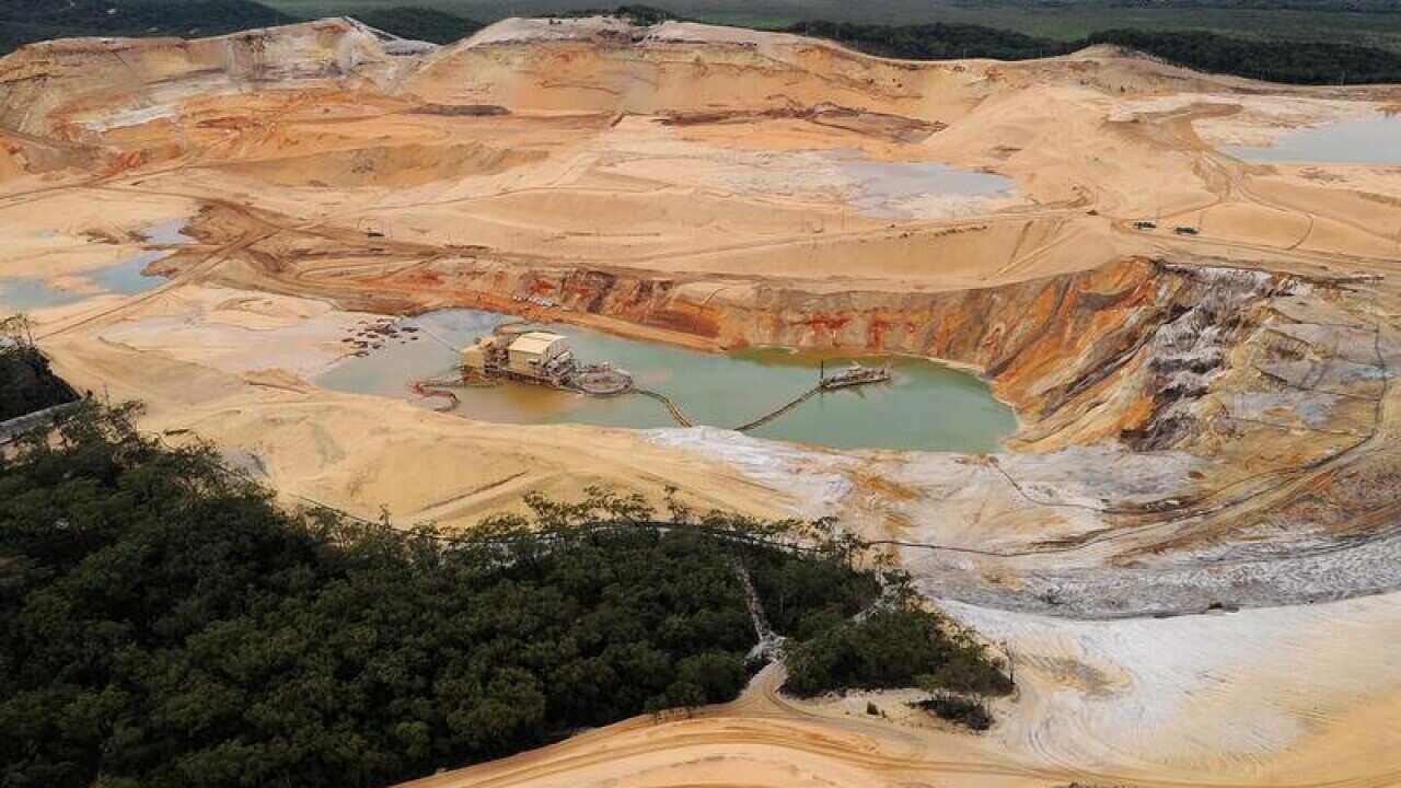 Enterprise Sand Mine on North Stradbroke Island,