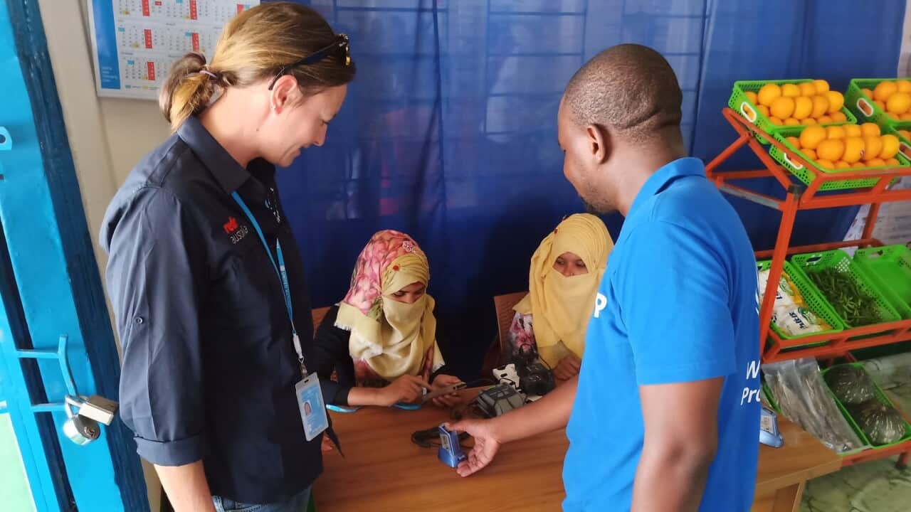 Suzanne Wargo visiting one of WFPs retail shops