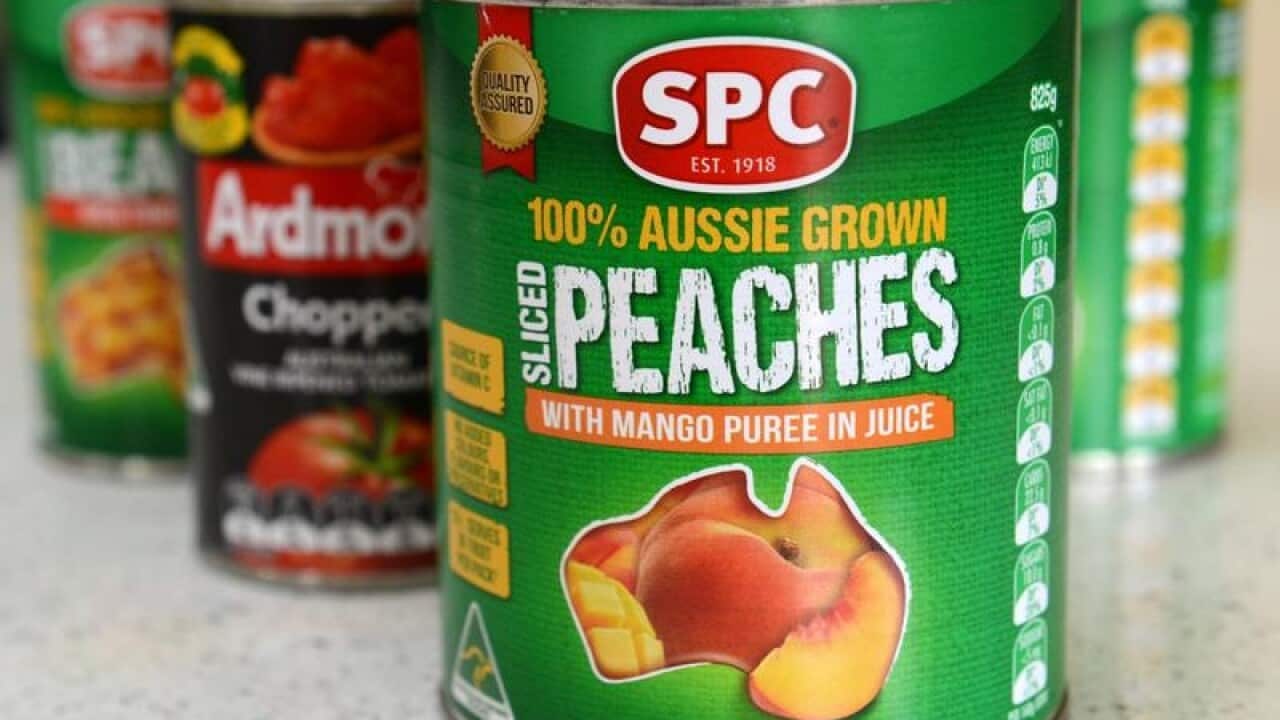SPC canned fruit.