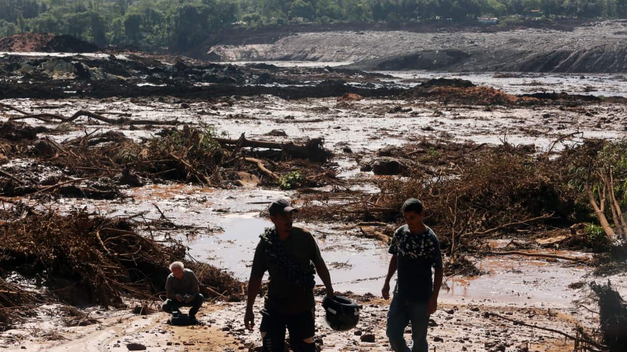 200 people may be missing after one of Vale's dams broke and a river of mud destroyed houses near a neighboring town.
