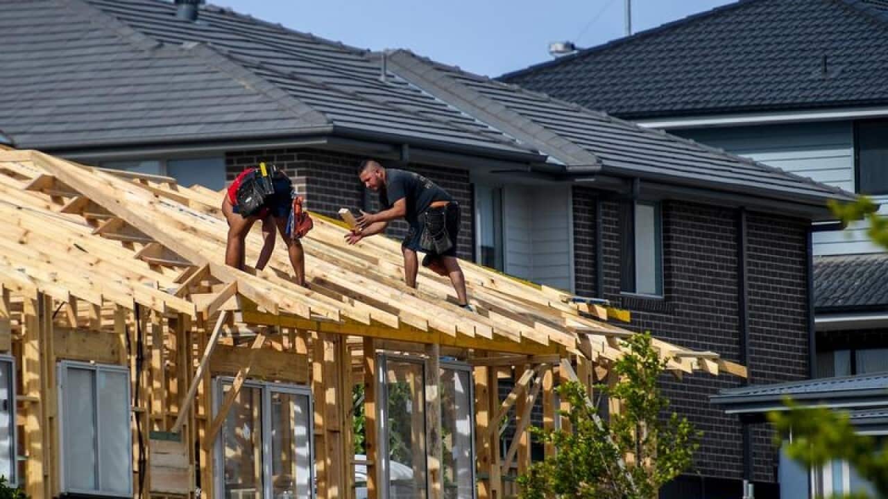 A new housing estate at Oran Park in Sydney