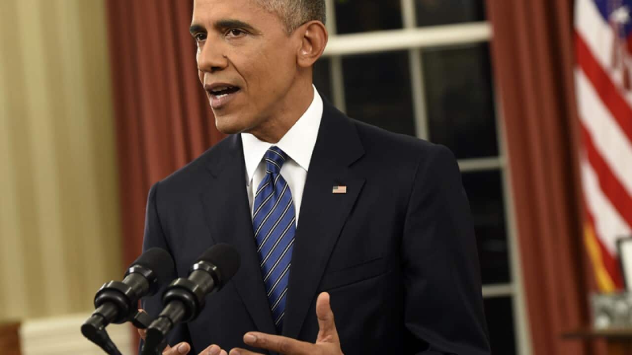 President Barack Obama addresses the nation