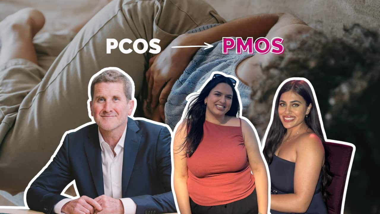 A collage feature Dr Michael Costello, sydney based fertility specialist, Nishita Khatter and Parneet Kaur