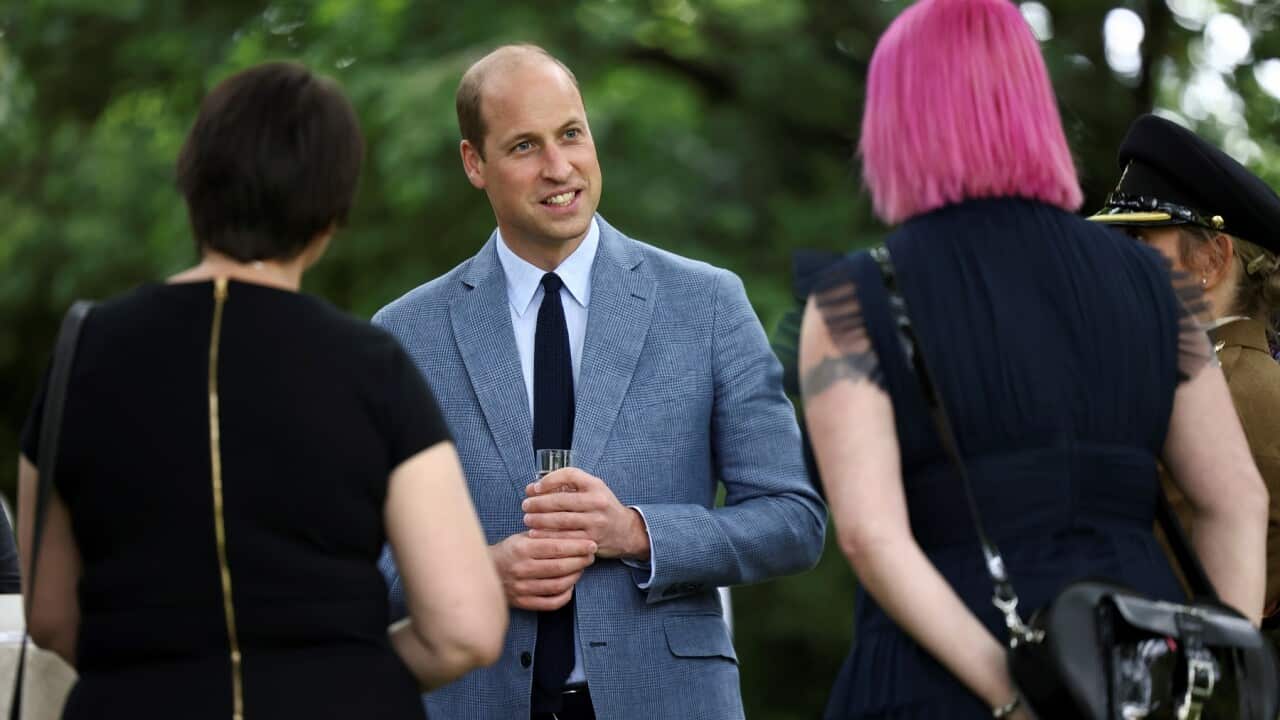 The Duke of Cambridge during a 'Big Tea' for NHS staff at Buckingham Palace