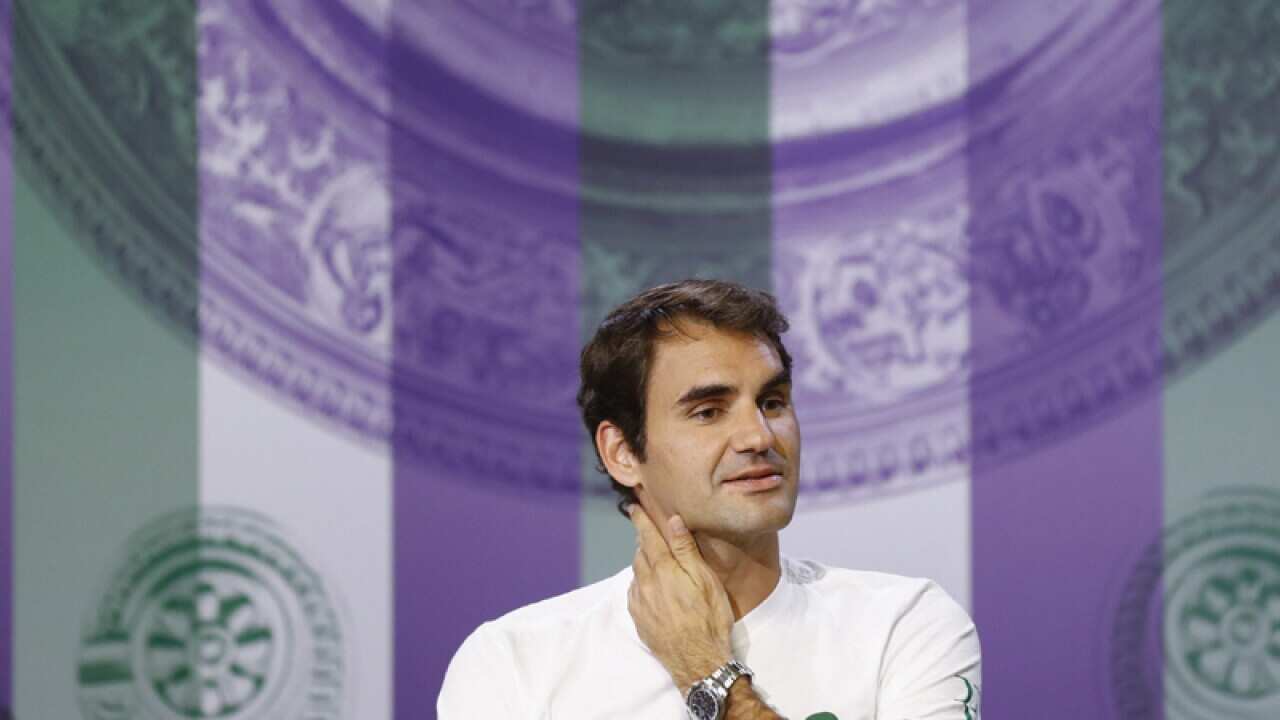 Roger Federer of Switzerland