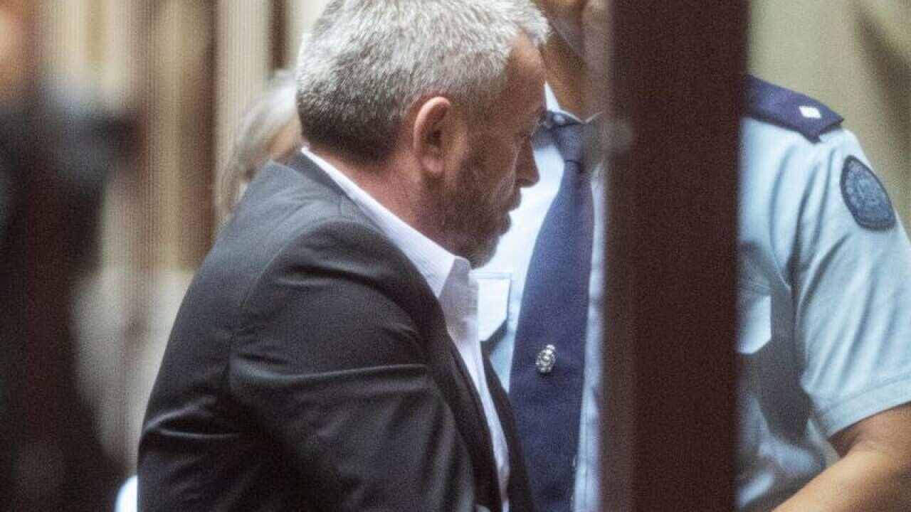 Borce Ristevski arrives at the Supreme Court in Melbourne