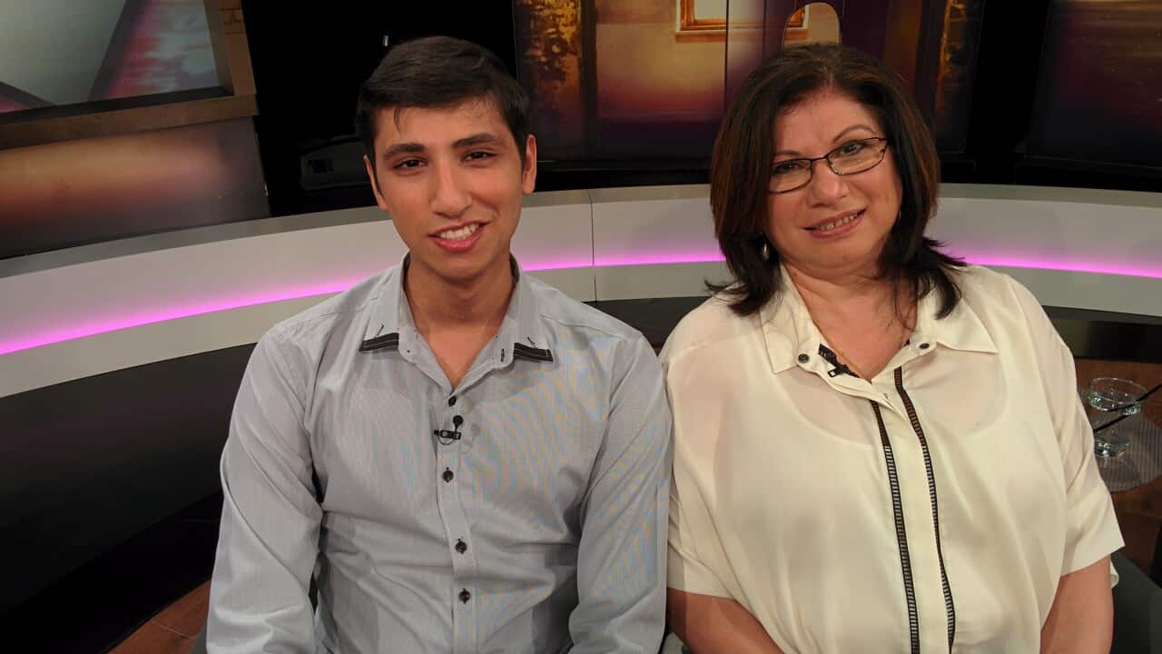 Navzad and his mother on Insight.