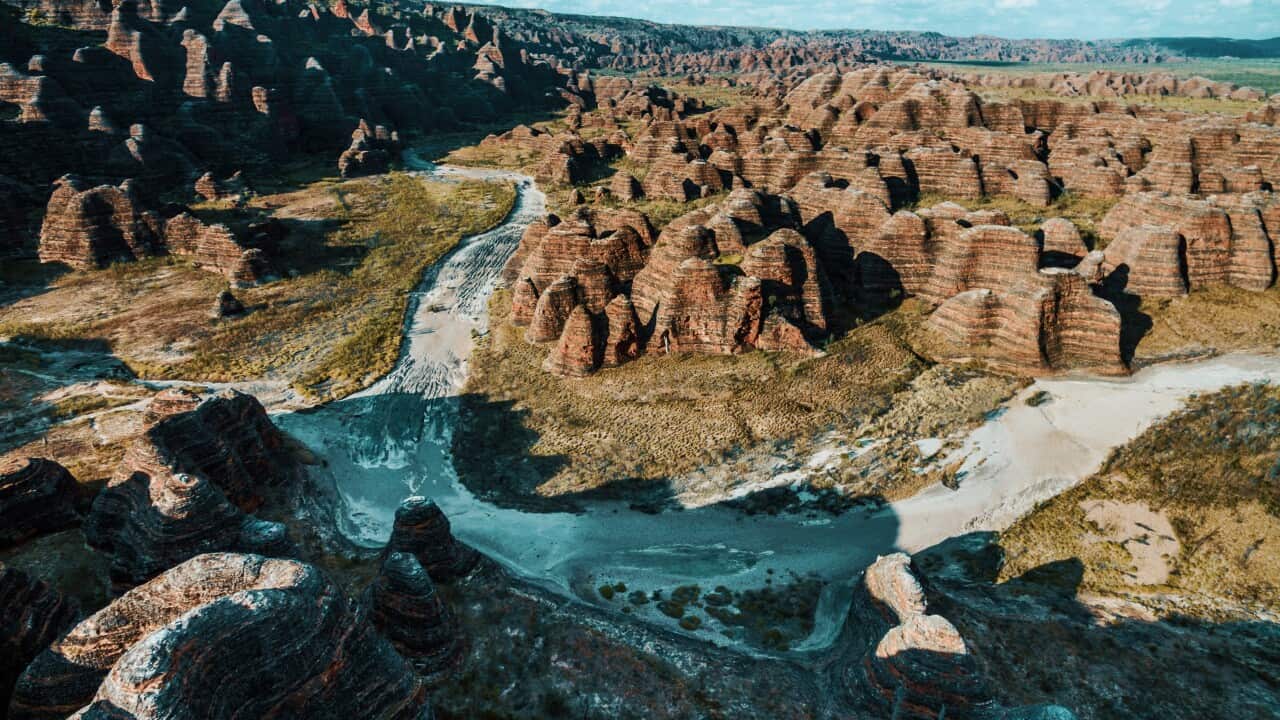 Bungle Bungles from above, Purnululu National Park, Australia