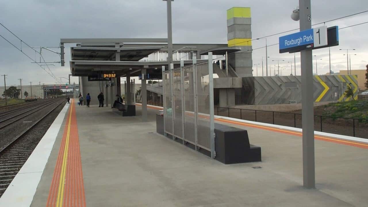 Roxburgh Park railway station, Melbourne.