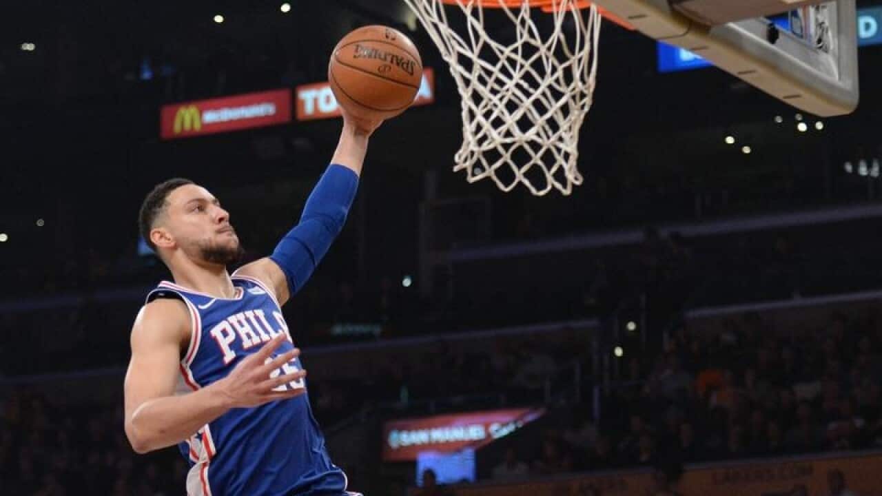 Philadelphia 76ers Lakers Simmons