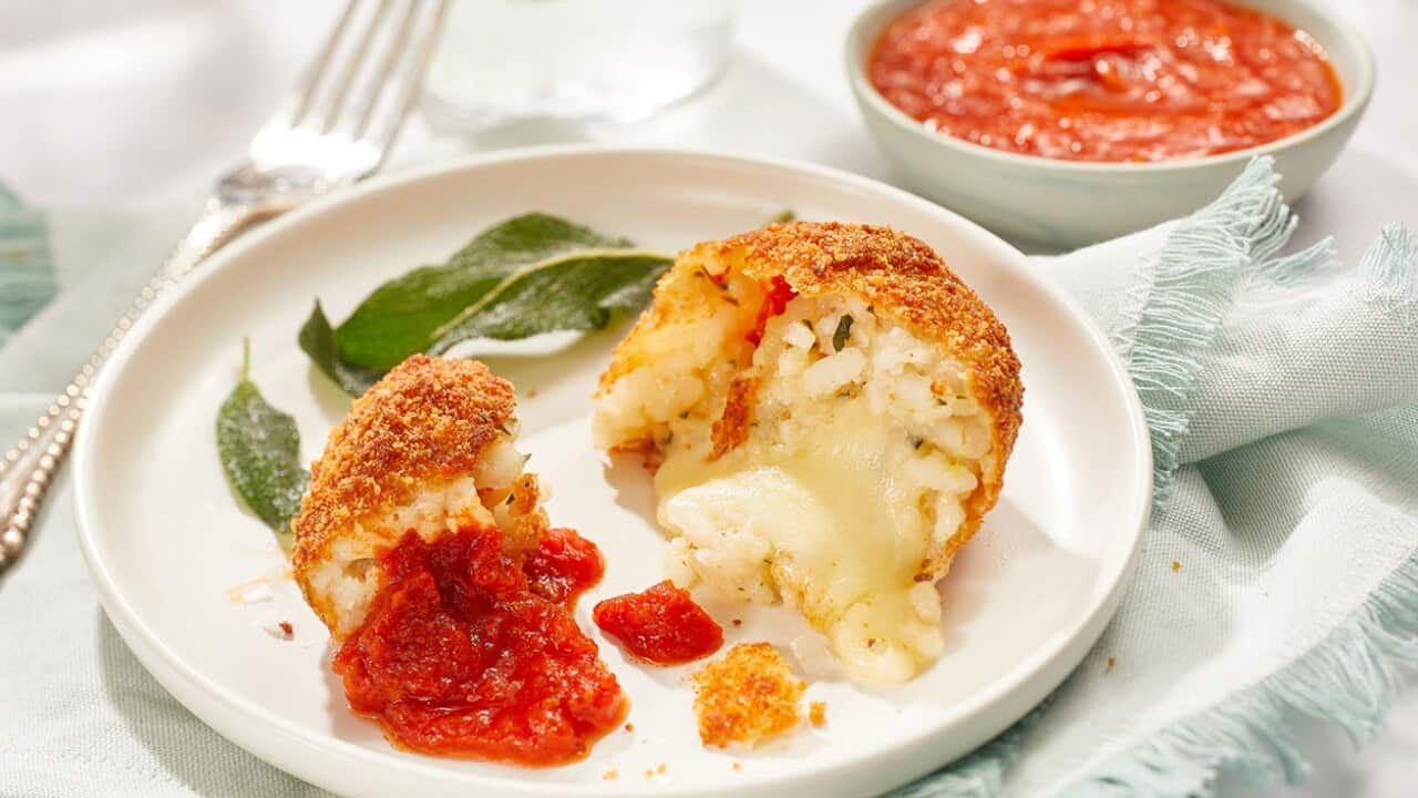 Cheesy arancini