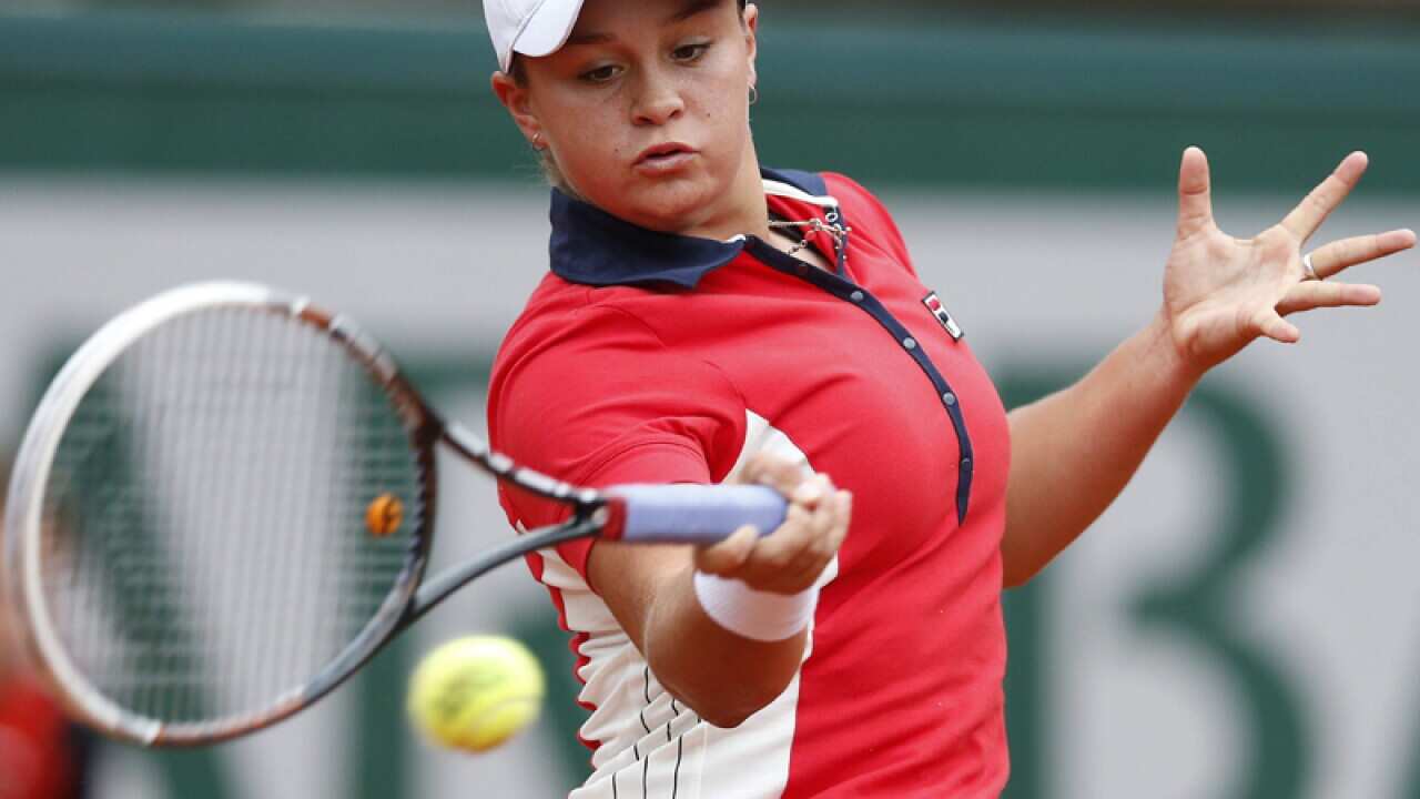 Ashleigh Barty during the French Open