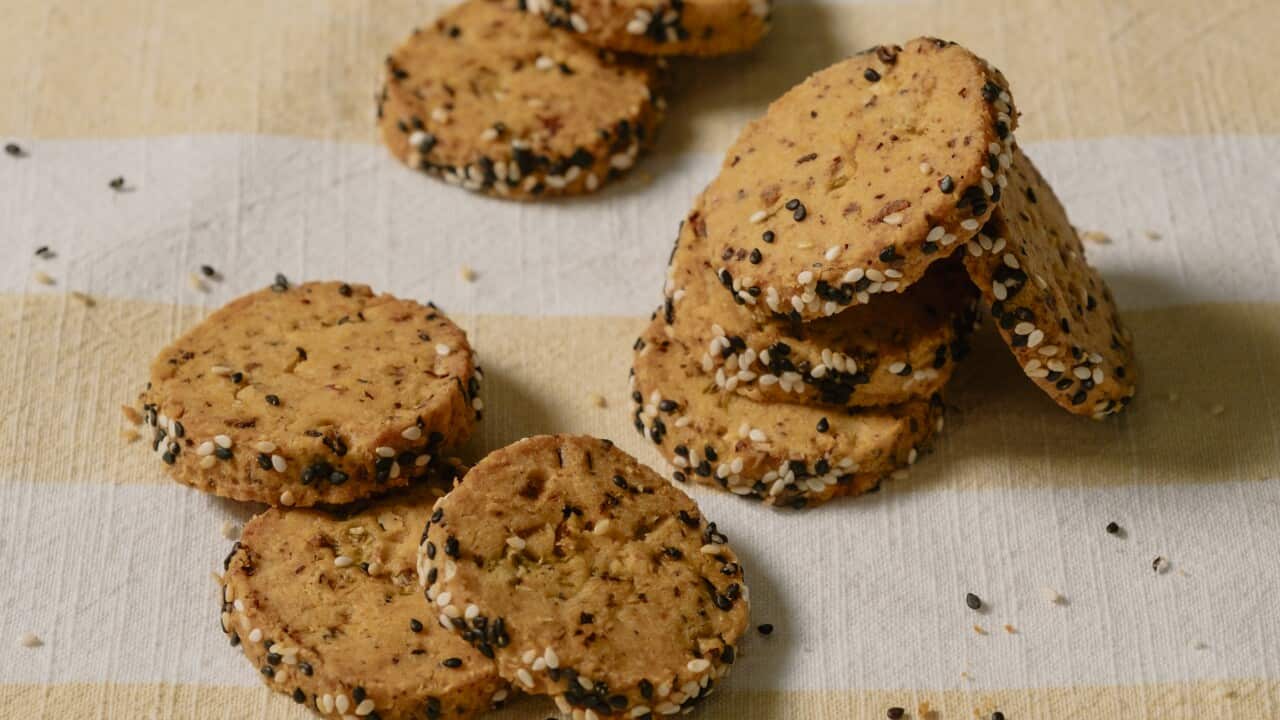 Lao gan ma cheese biscuits