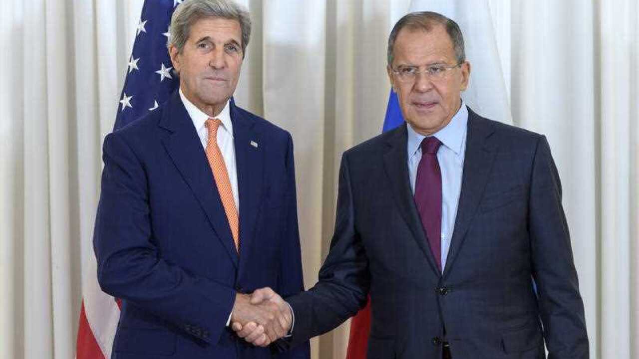 US Secretary of State John Kerry and Russian Foreign Minister Sergei Lavrov