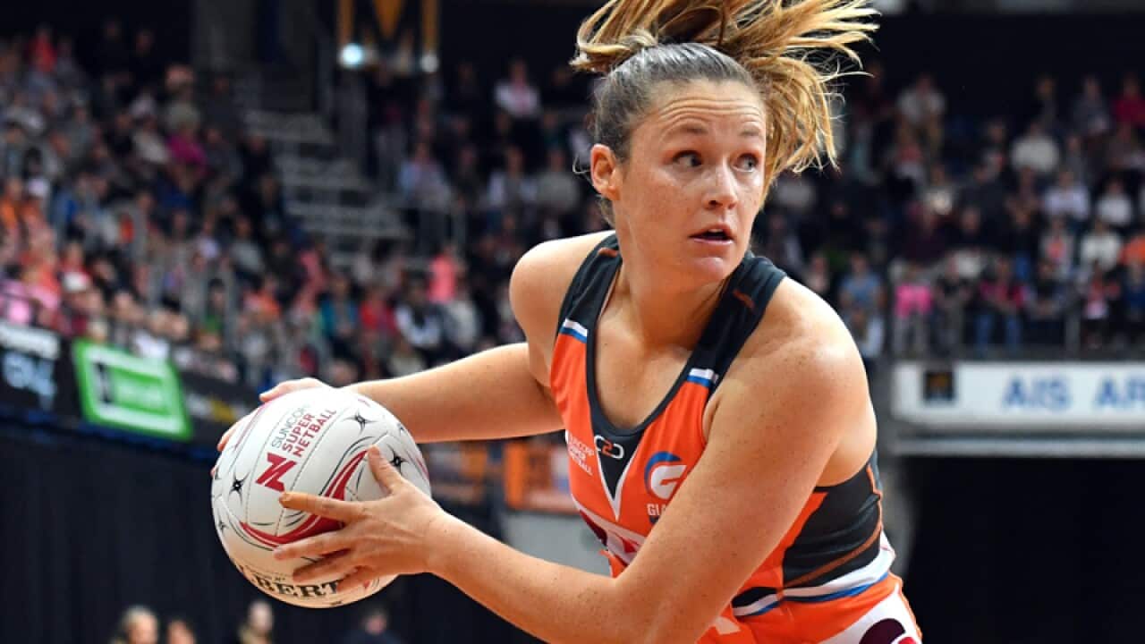Giants goal shooter Susan Pettitt
