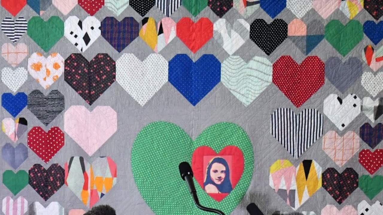 Unveiling of quilt for Carly’s Law, Canberra