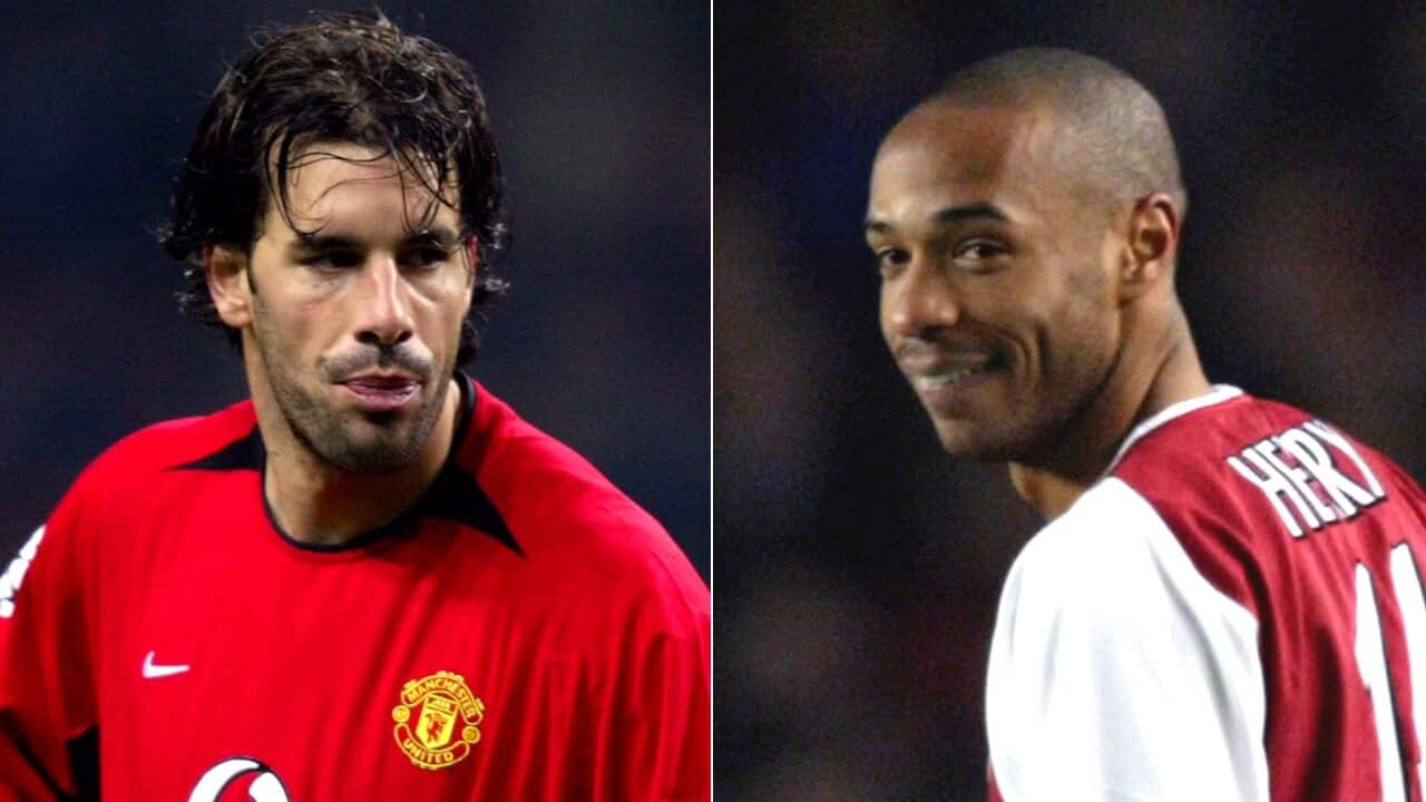 Ruud van Nistelrooy and Thierry Henry