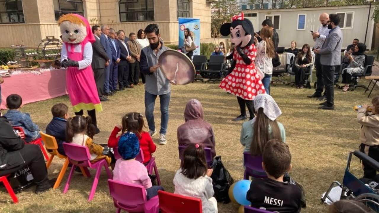 Children with cancer been entertained