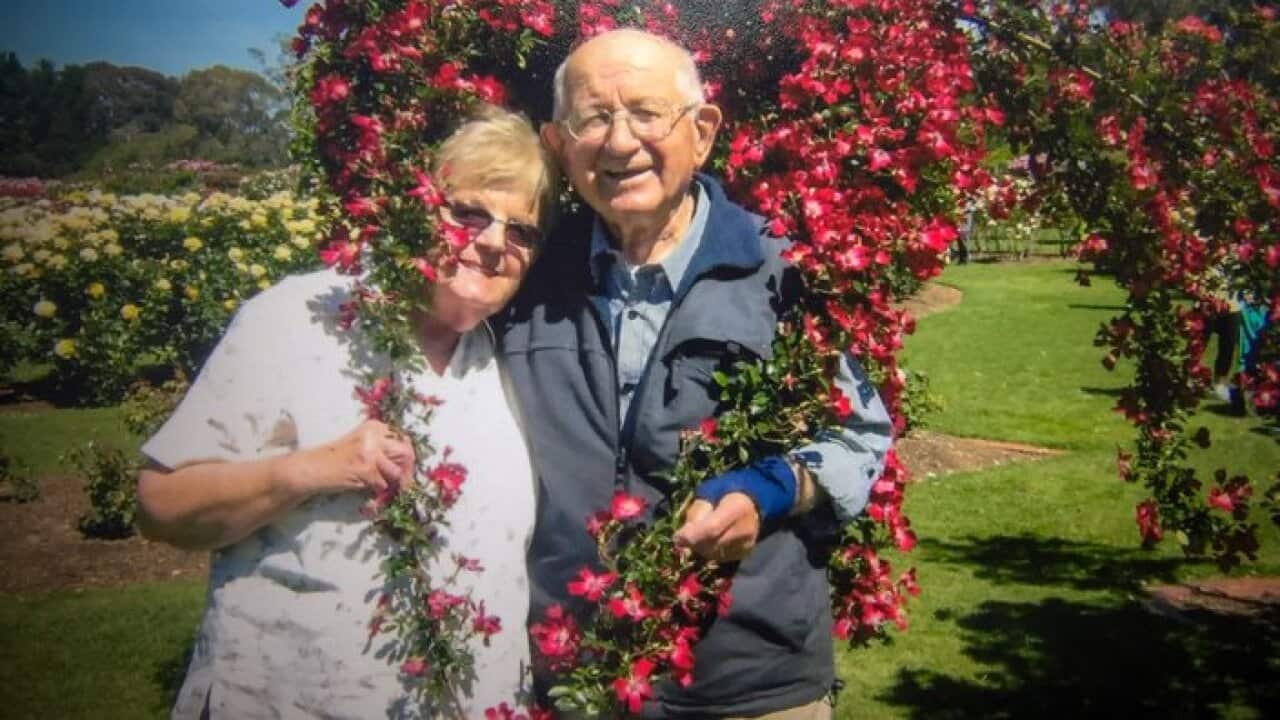 Fredi Nemec with wife Tončka