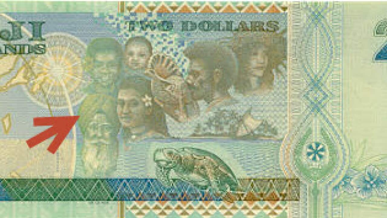 Sikh man featured on a Fijian note