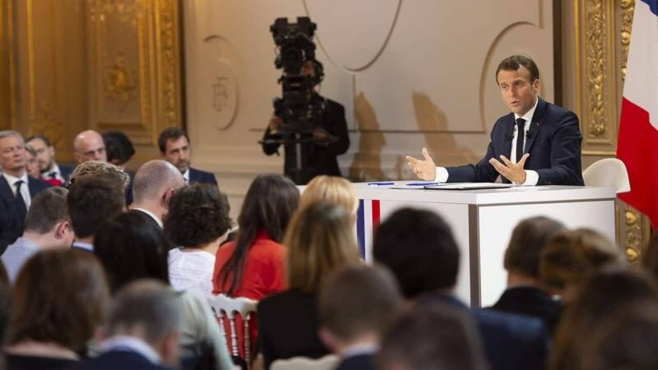 President Macron addresses the media on the new measures