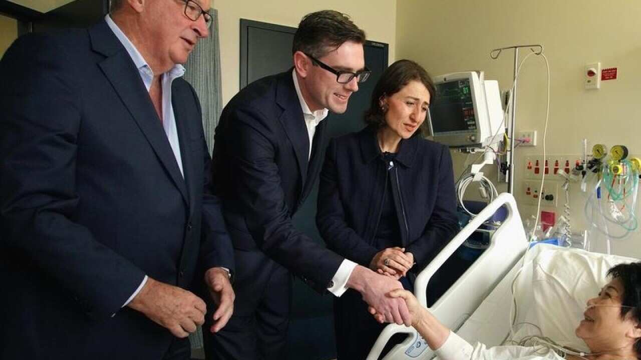 NSW Premier Gladys Berejiklian (right), Treasurer Dominic Perrottet