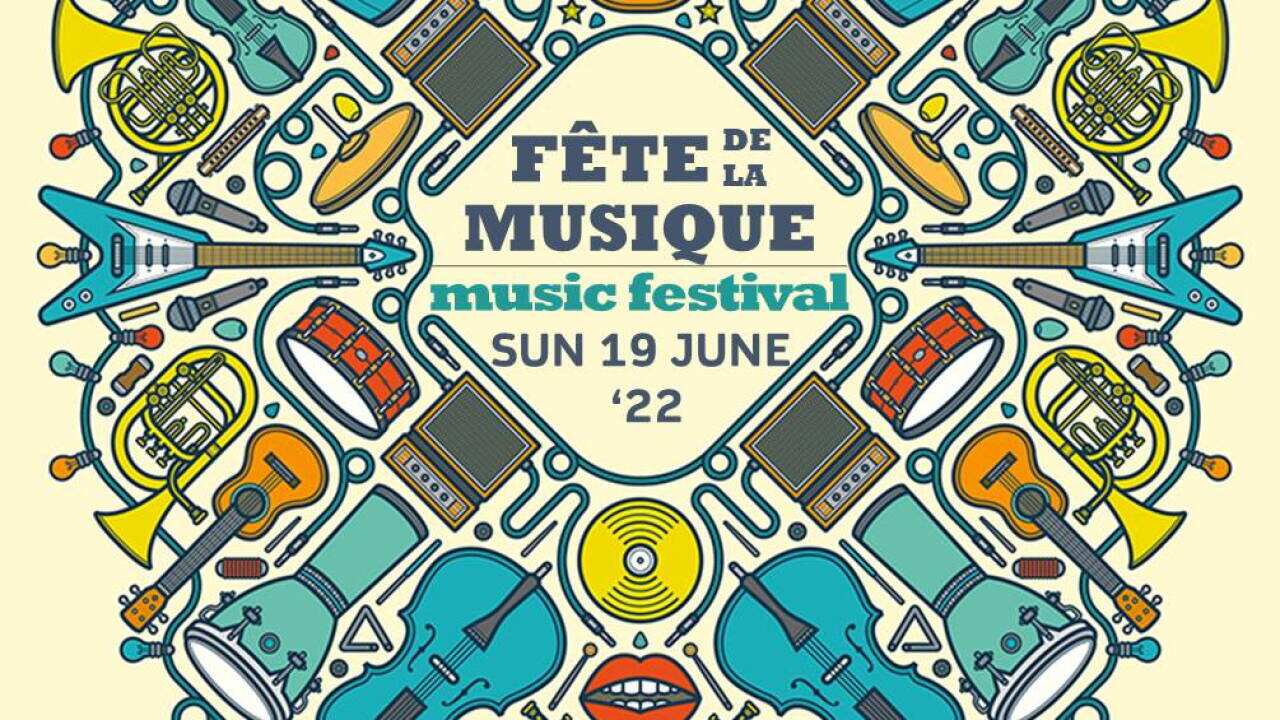 Affiche de la fête de la musique prévue à Manly le 19 juin 2022