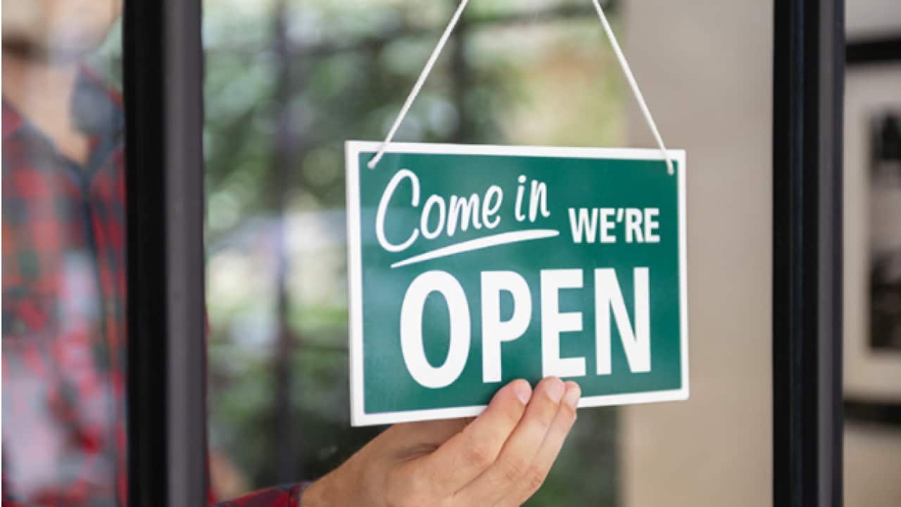 We are open