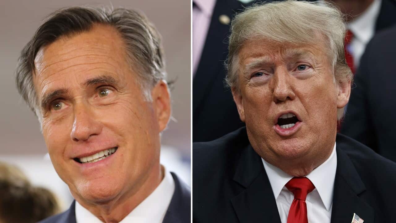Mitt Romney and Donald Trump.