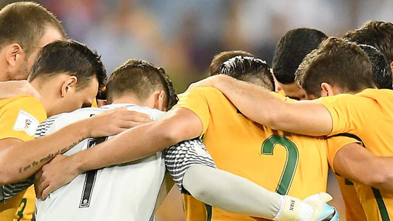 Socceroos Huddle
