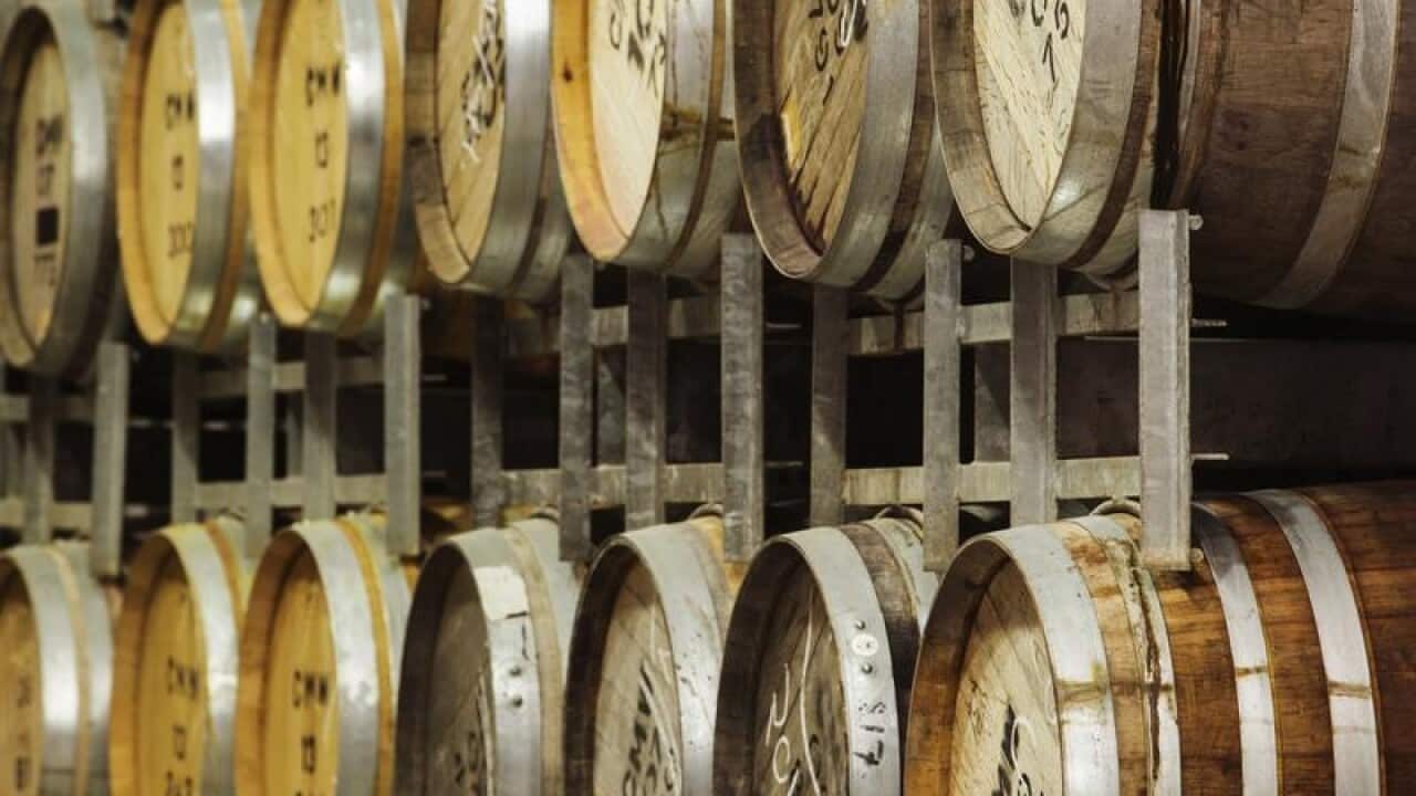 Wine barrels