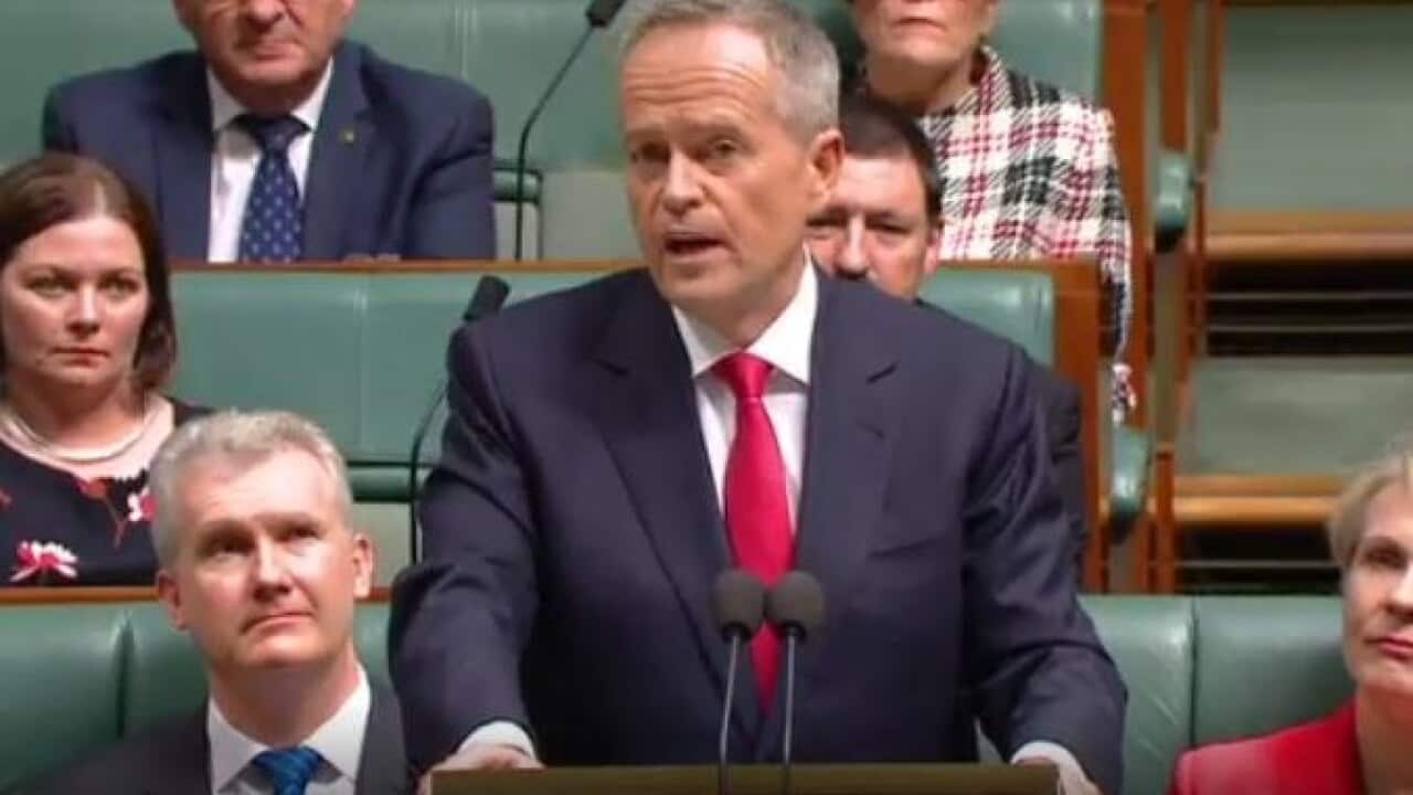 Opposition Leader Bill Shorten delivers his budget reply.