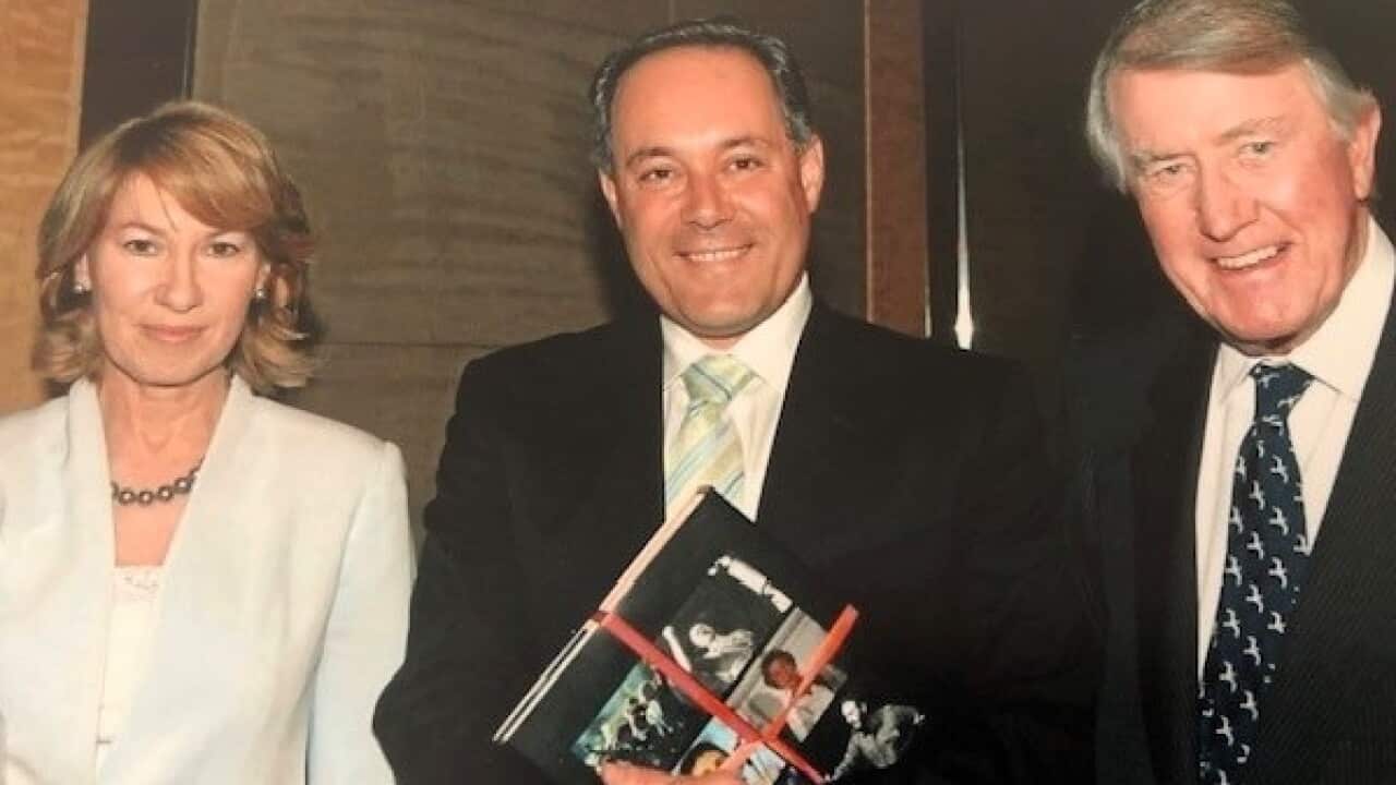 Morris Iemma in a 2007 photo with former NSW Premier Neville Wran and Maxine McKew, MP for the seat of Bennelong.