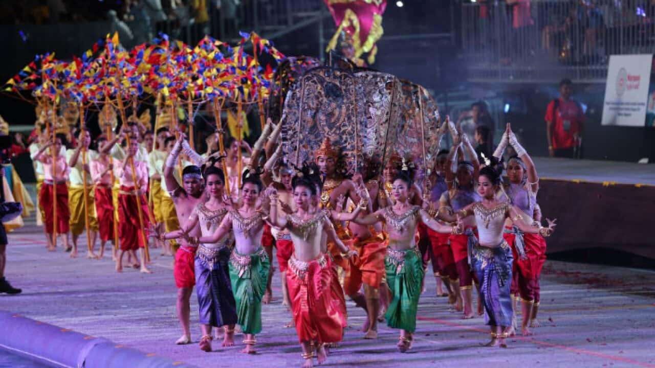 Cambodia Team in Chingay Parade Singapore 2018
