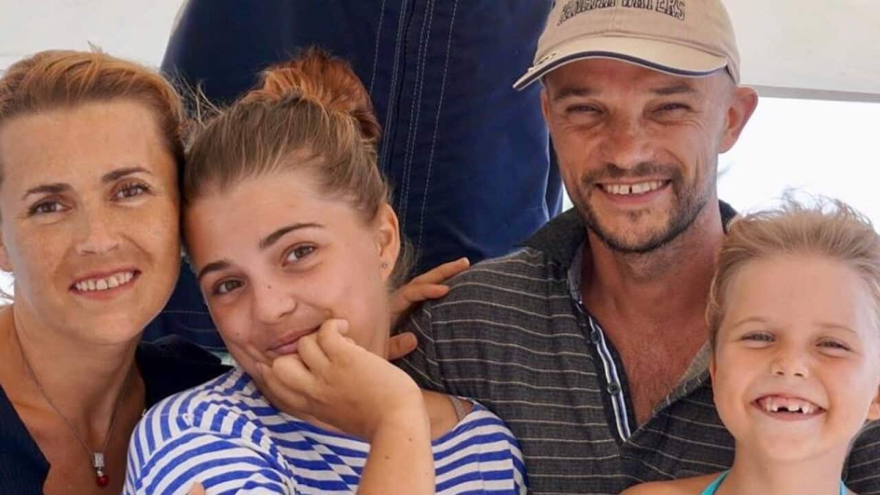 Russian family travel on yacht around the world