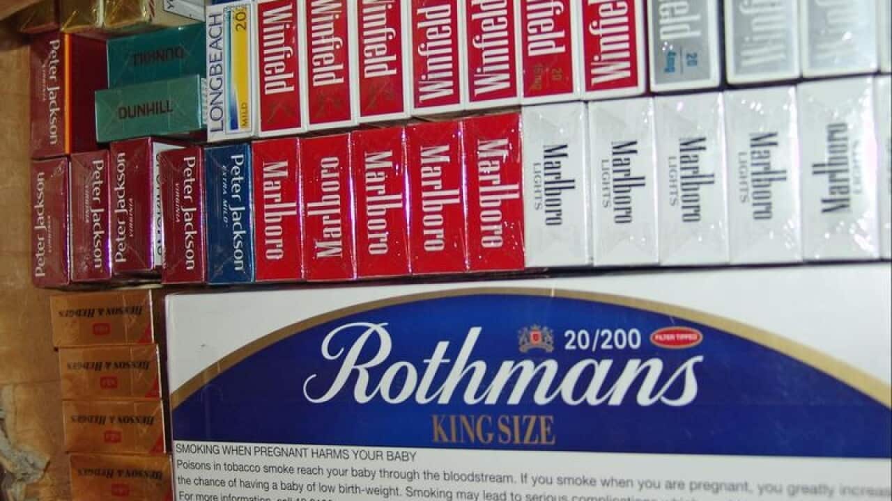 An Australian Customs service handout photo of Tobacco products