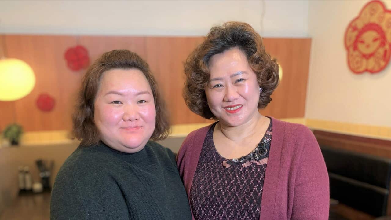 Ying Hou and her mother Meiyan Wang.