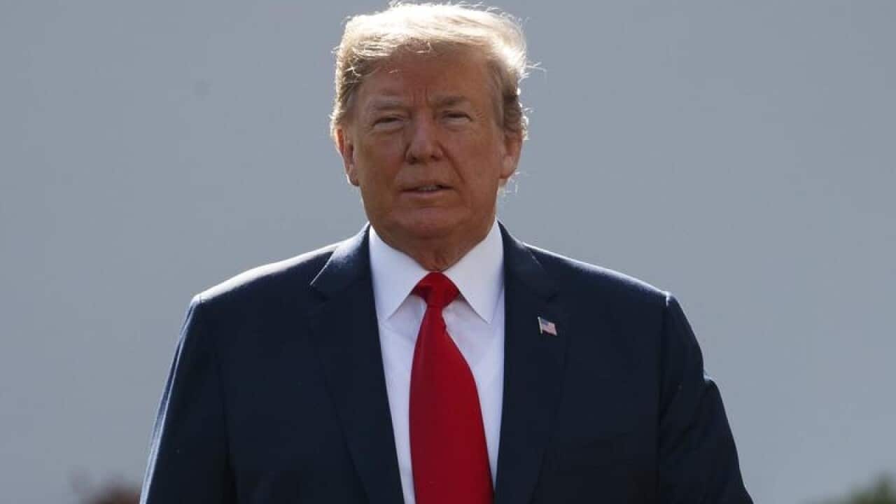 US President Donald Trump at the White House