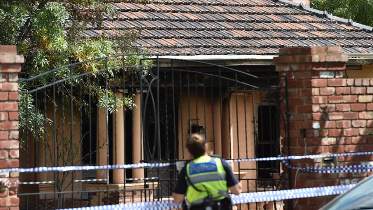 Police at the former residents of underworld figure Des Moran