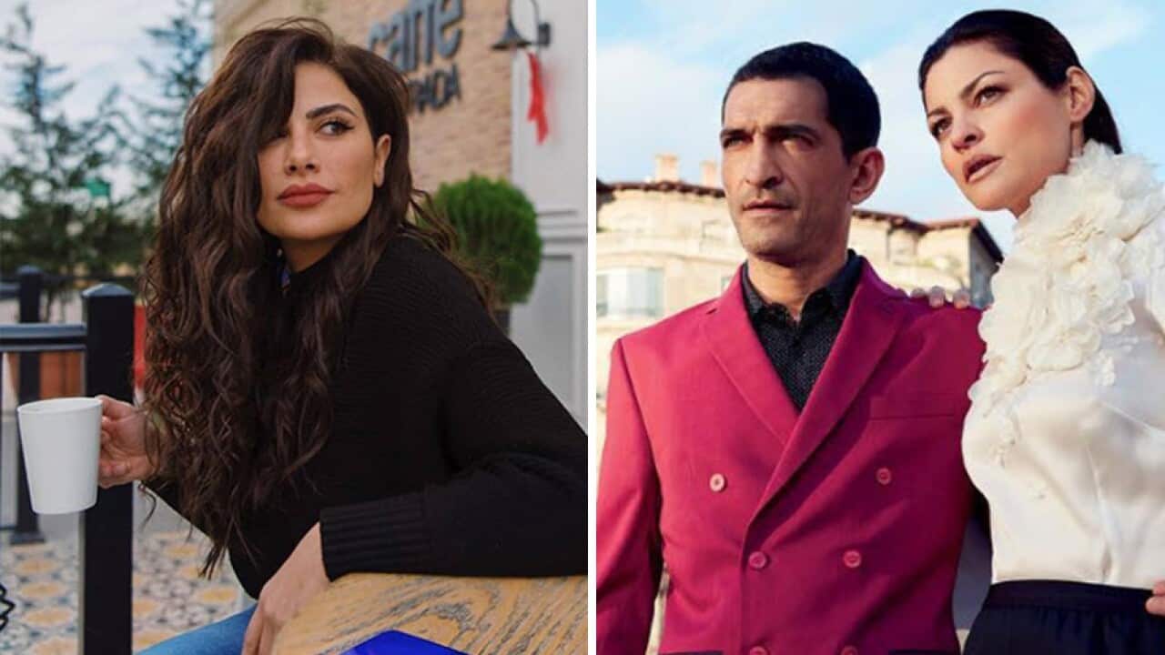 Saba Mubarak (L) and Amr Waked (C)