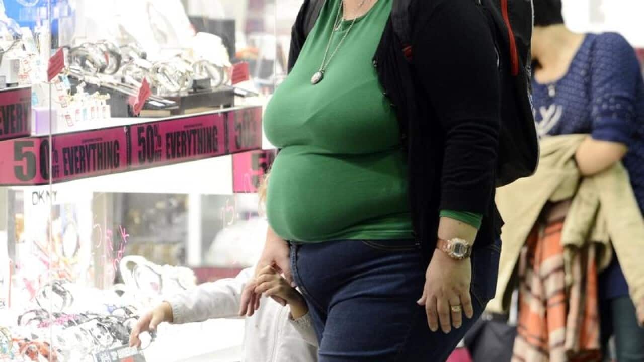 A file photo of a large person