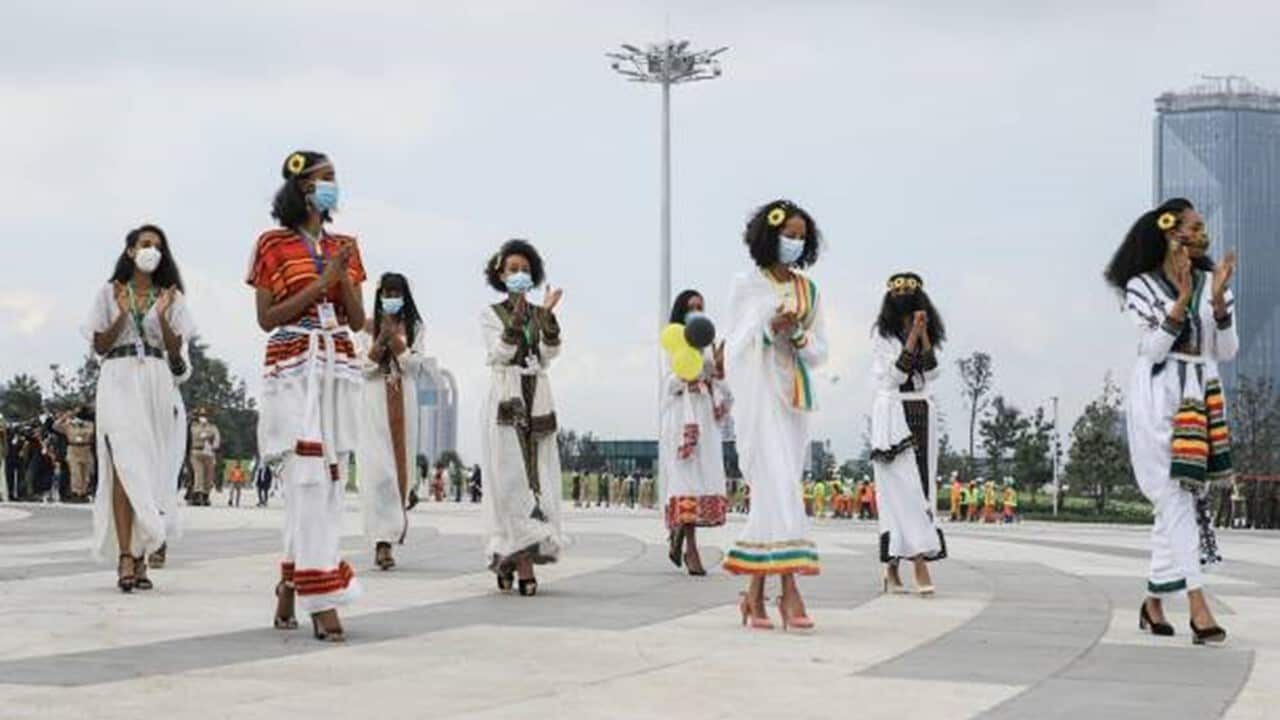 Ethiopian fashion models parade during the inauguration ceremony of Sheger park.jpg