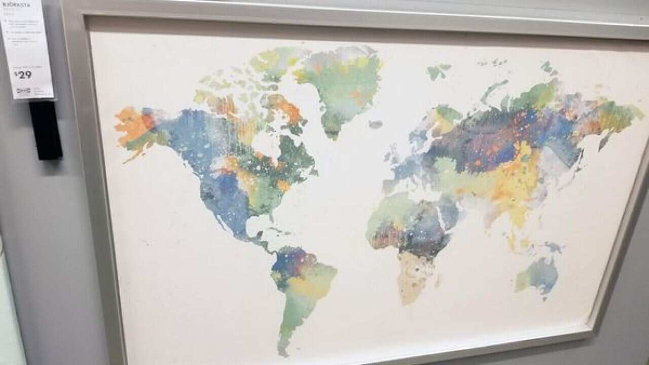 The map, reportedly spotted on sale at an outlet in Washington DC, US, was shared to Reddit by user Jibbles666 yesterday.