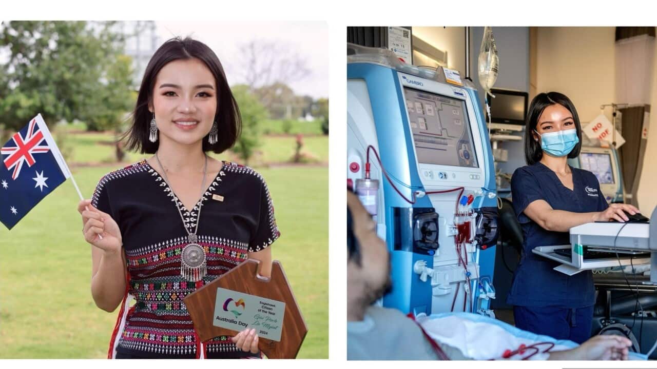 Naw Gai Porh Soe Lah Myint receive Eaglehawk Citizen of the Year Award