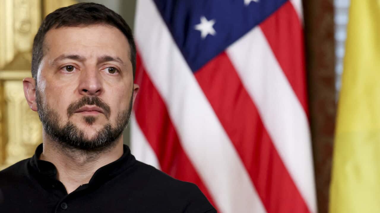 Harris And Zelensky Meet - Washington