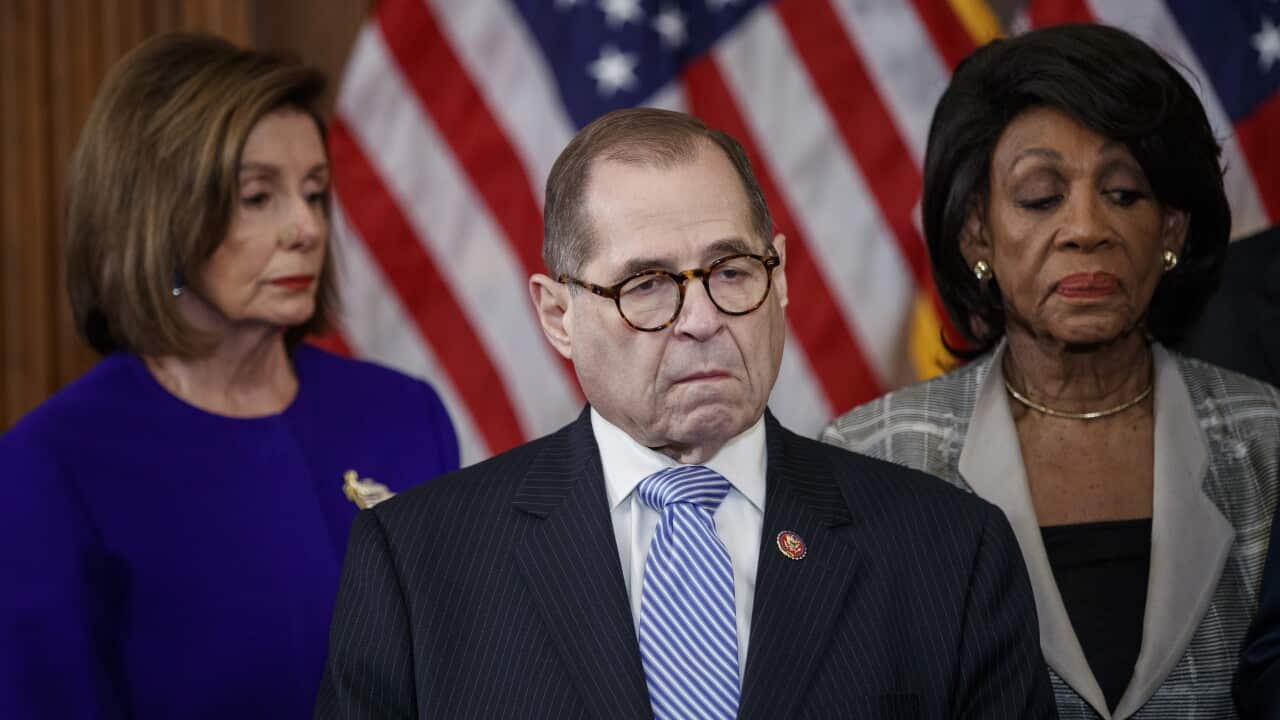 House Judiciary Committee Chairman Jerry Nadlerduring a press conference to unveil two articles of impeachment against President Donald Trump.