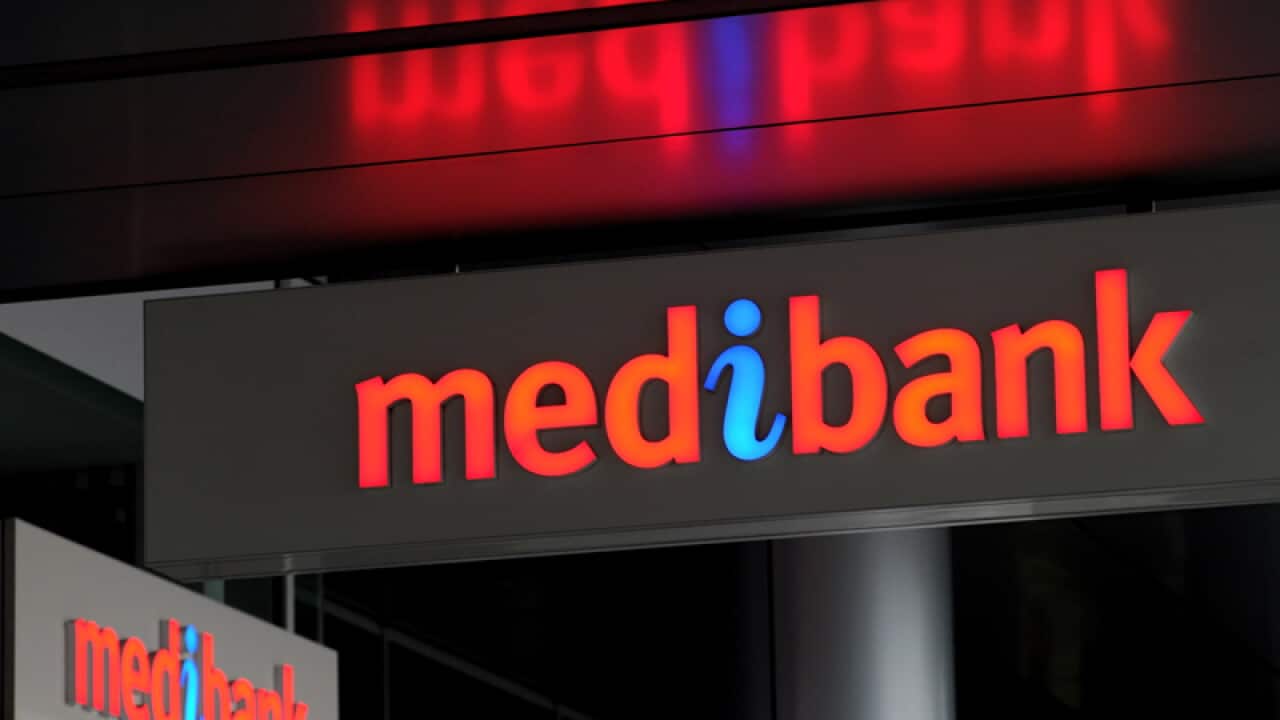 Medibank corporate signage in Melbourne
