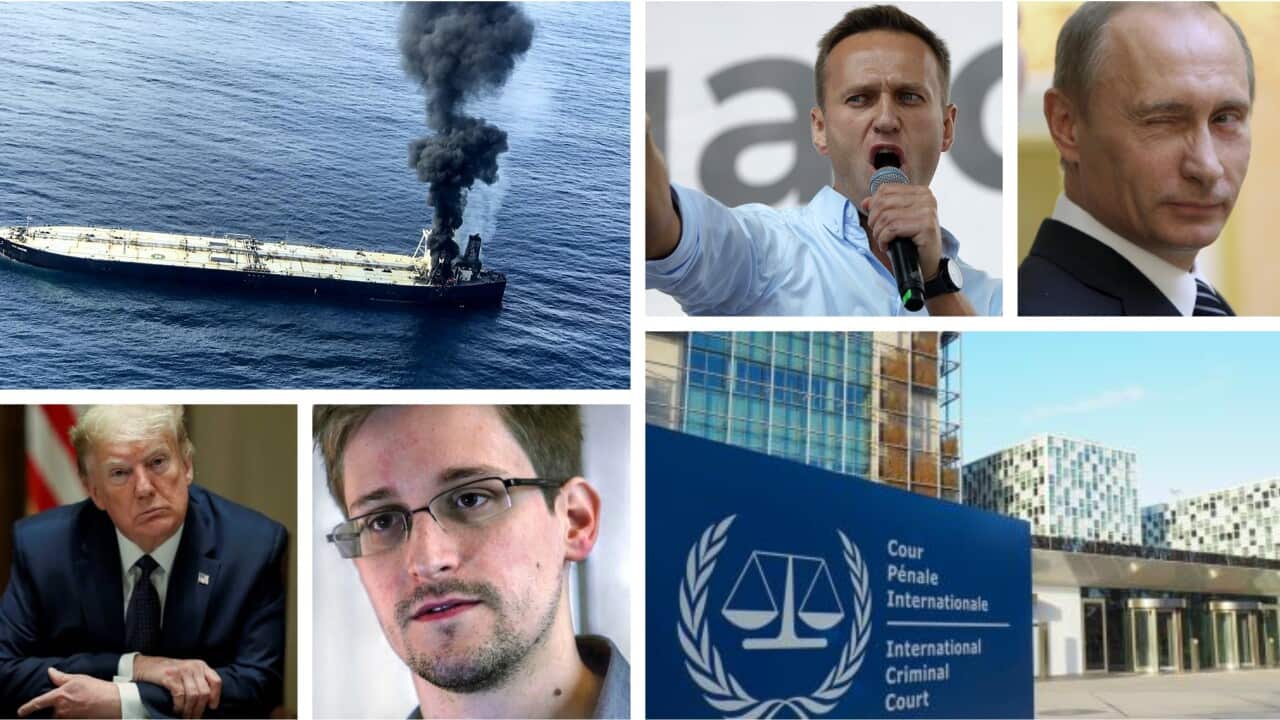 Oil tanker on fire in Sri Lankan waters_US sanctions on ICC_US court ruling on Edward Snowden_world news
