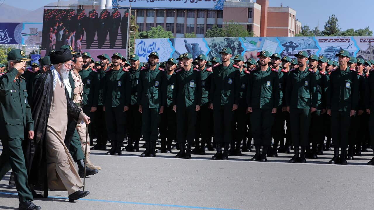 Iranian Supreme LeaderAyatollahSeyyed AliKhameneiattended the graduation ceremony of The IslamicRevolutionary GuardCorps.