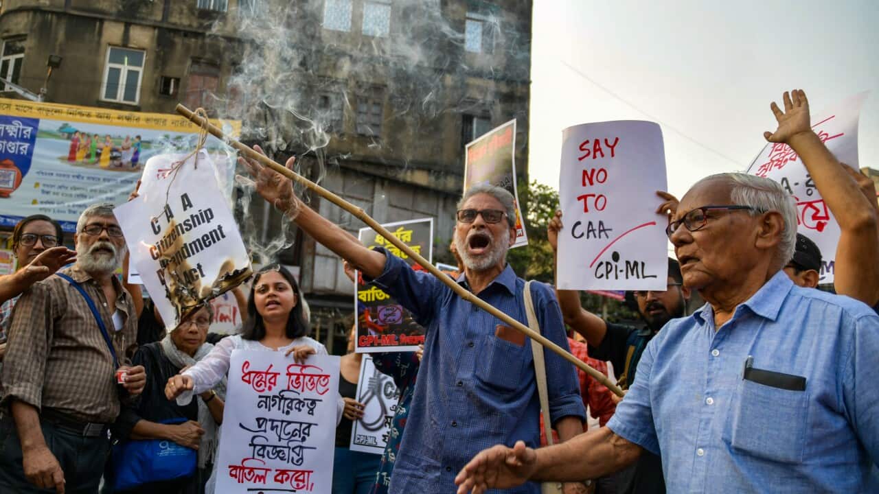 Protest against the Citizenship Amendment Act 2019 in Kolkata, India - 12 Mar 2024